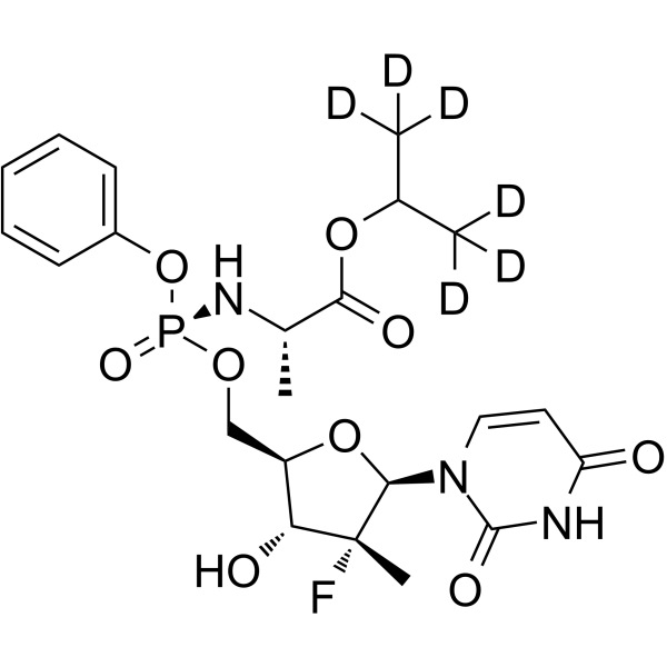 Sofosbuvir-d6 (Sofosbuvir D6; PSI-7977-d6; GS-7977-d6) 1868135-06-1